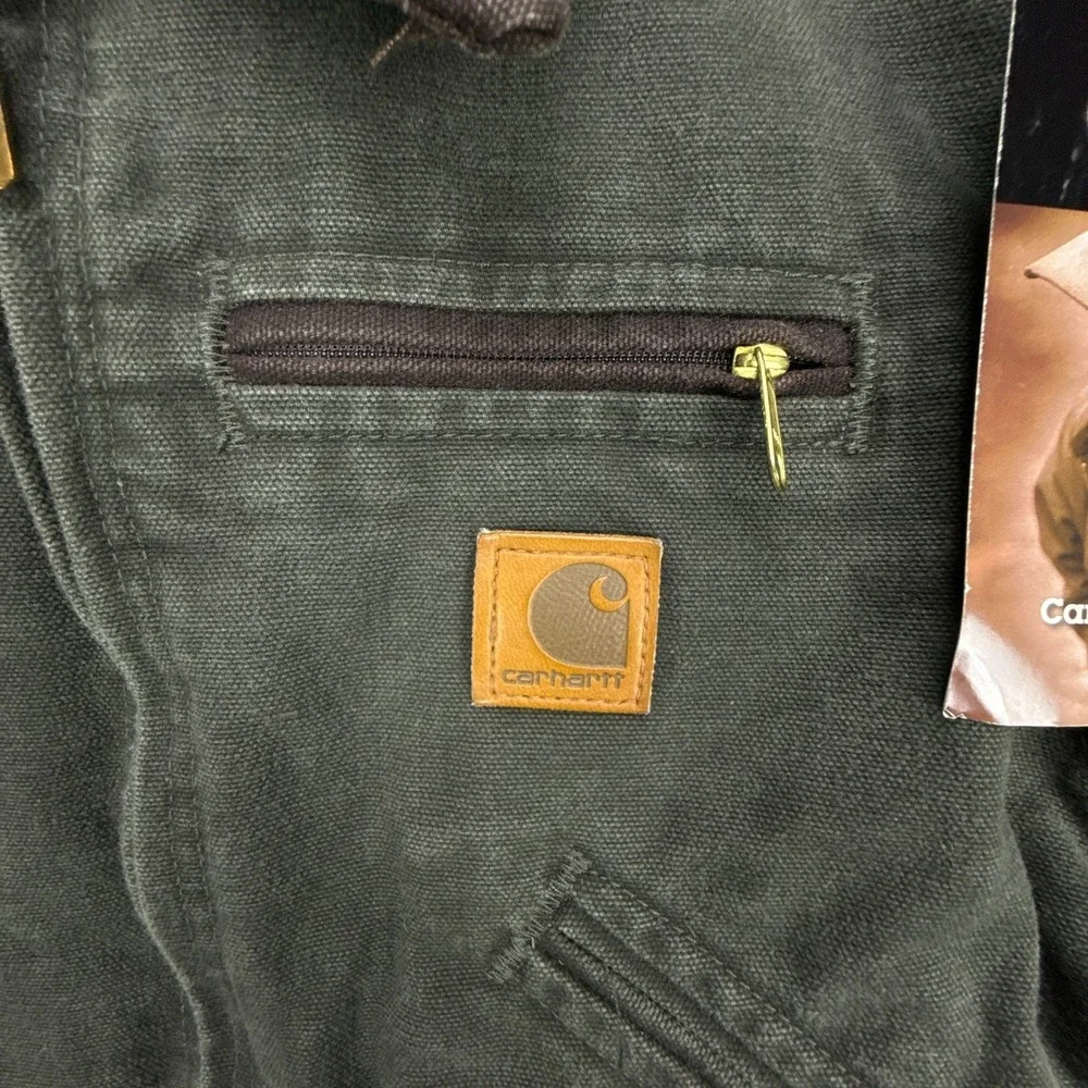 Carhartt Detroit Jacket Fleece Lined Youth Medium (8) YYJ97 MOS Green‎ NWT NOS